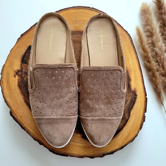 BCBGenerations | SUEDE MULES Taupe size 8.5 - Picture 3 of 7